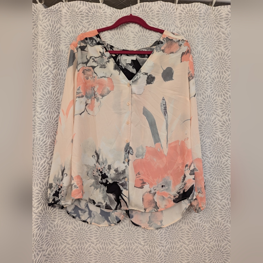 New York and Company floral blouse